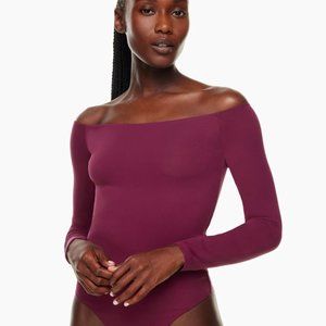 Aritzia - Babaton Contour Off-Shoulder Bodysuit - Size S - NWT - Grapevine